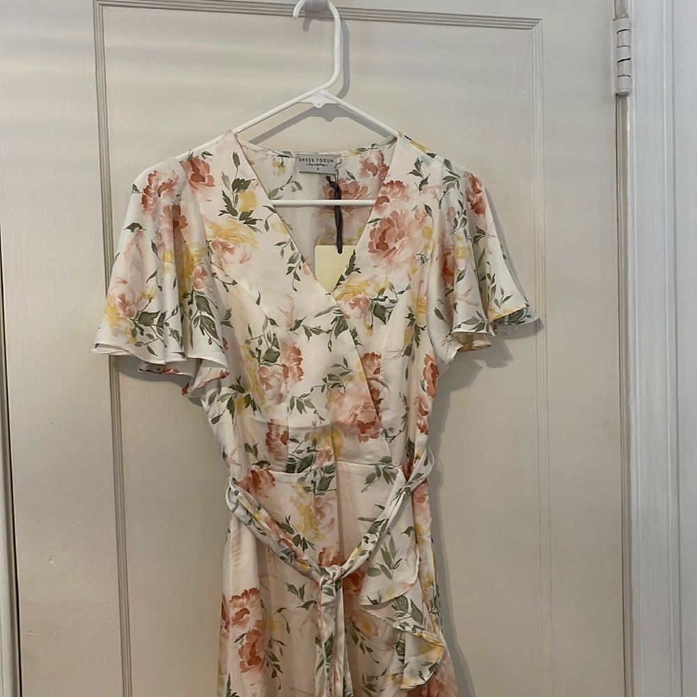 Jessa Kae—Watercolor Floral Print Dress by Dress Forum Los Angeles Small S